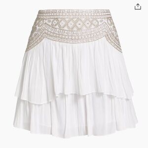 Ramy brook white mini skirt